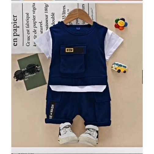 KAOS ANAK LAKI LAKI MURAH / KAOS ANAK SETELAN BAJU ANAK BAYI LAKI LAKI USIA 6 BULAN-5 TAHUN MOTIF RO