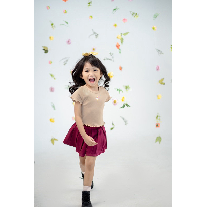 Bohopanna - Curly Top - kaos crop top anak perempuan