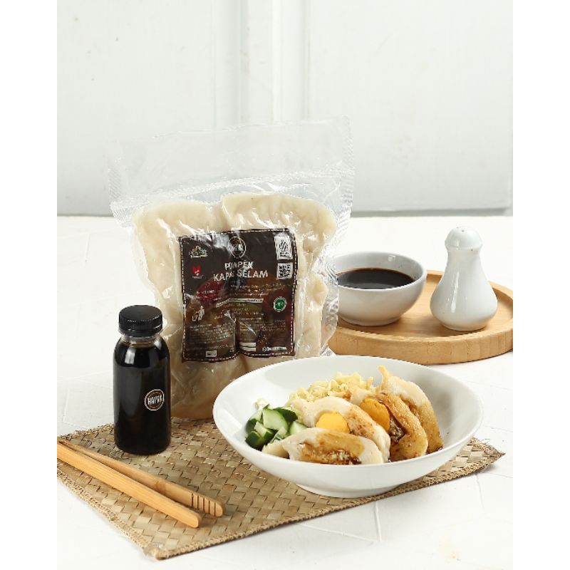 

[Pempek Kapal Selem] Pempek Ikan Vakum Isi 4 Pcs Pempek Enak Halal Premium | Pempek Hayra Lampung