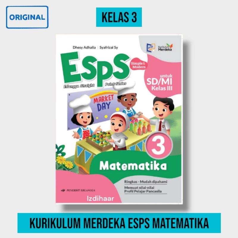 Buku Kurikulum Merdeka ESPS Kelas 3 Matematika - Erlangga