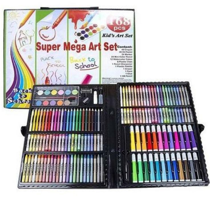 

Grosir Irit PS Crayon Art Set Pensil Warna Warni 168 Pcs Super Mega Colouring Set Super Mega 168 in 1 Gulali Books Paket Art Set 168in1 Alat menggambar dan Mewarnai Art Set 168 Pcs