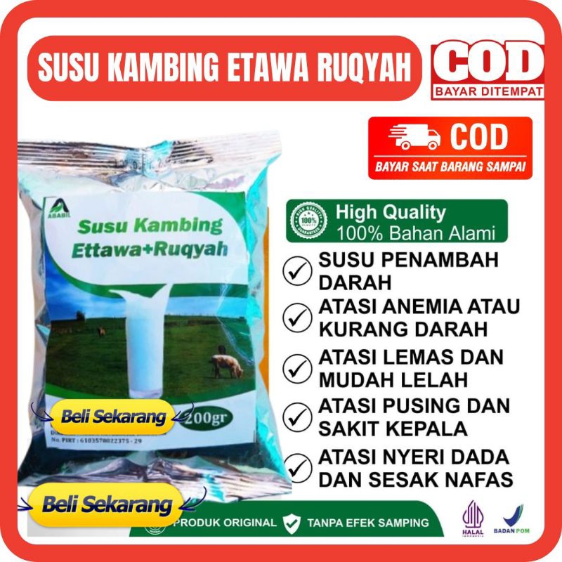 

[ ] 200 GR - Susu Kambing Ettawa 200 gram Susu Kambing Etawa Masalah Sendi dan Tulang