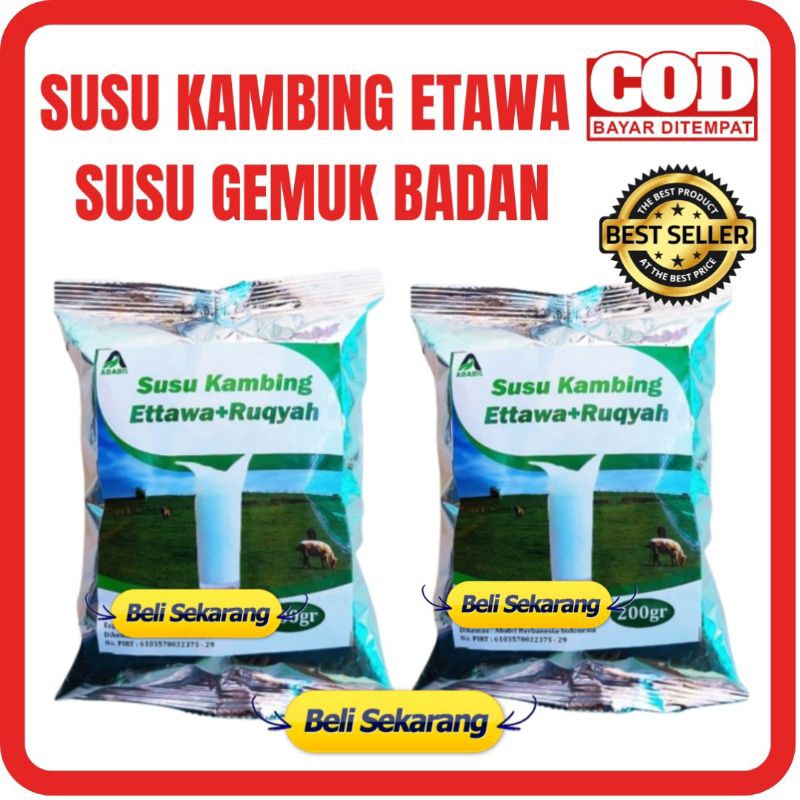

SUSU KAMBING ETAWA RUQYAH 200 GR - SUSU KAMBING ETTAWA SUSU GEMUK BADAN SUSU PENGGEMUK BADAN Susu Bubuk Original Susu Kambing Asli