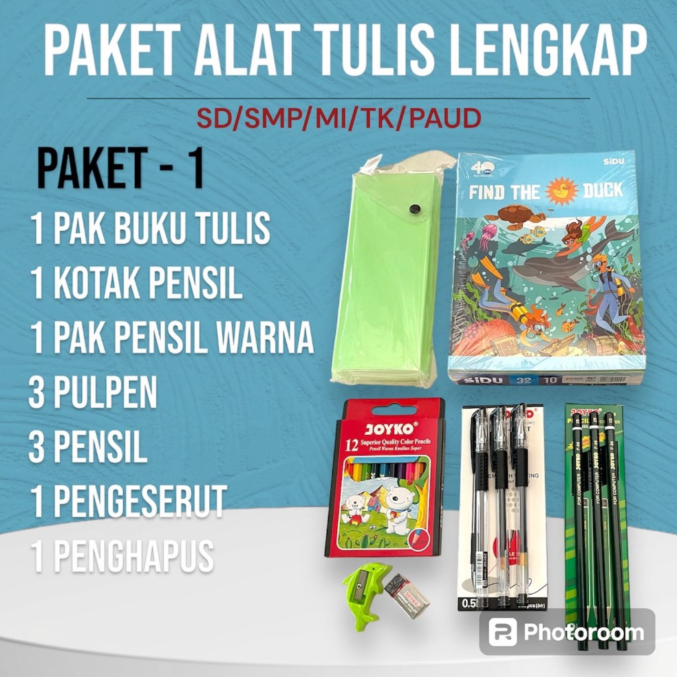 

Murah Pilihan Paket ATK Lengkap SDSMPSMKSMA Buku Tulis Alat Tulis Sekolah