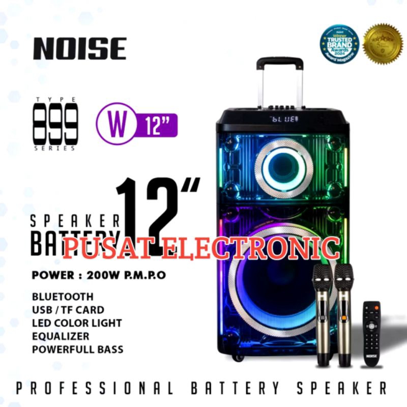 Speaker Portable Noise 899 W Original Speaker 12inch Garansi resmi