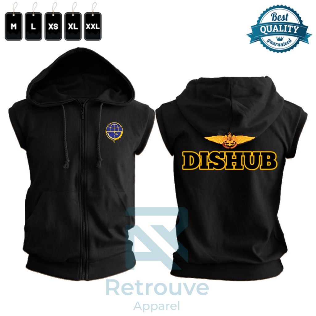 Vest Zipper DISHUB / Jaket Rompi DISHUB Dinas Perhubungan