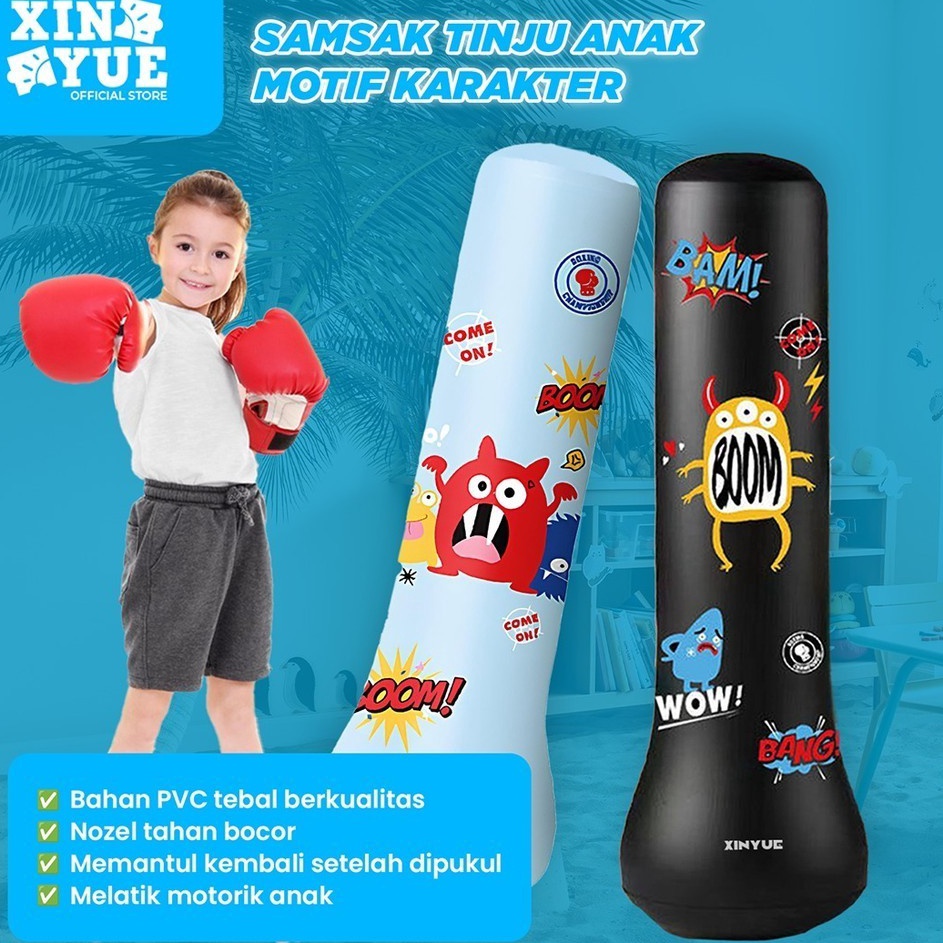 Langsung Beli  Xin Yue Standing Boxing Ball Samsak Tinju Anak Inflatable Samsak Angin Training Targe