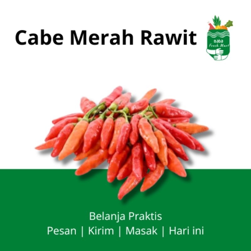 

Cabe Merah Rawit 100gr - Baba Freshmart
