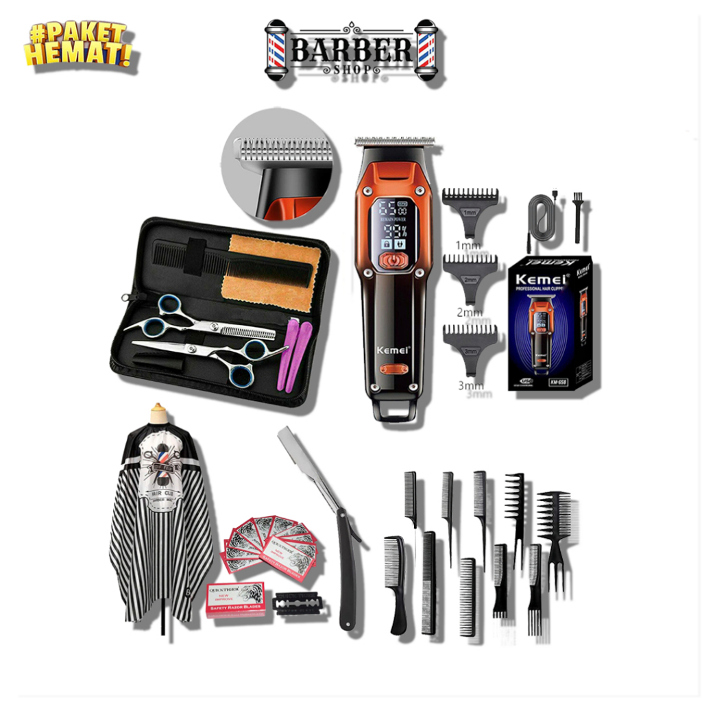 Alat Cukur Rambut KM 658 Kemei hair trimmer Cukur kumis jenggot KM-658 KEMEI 658