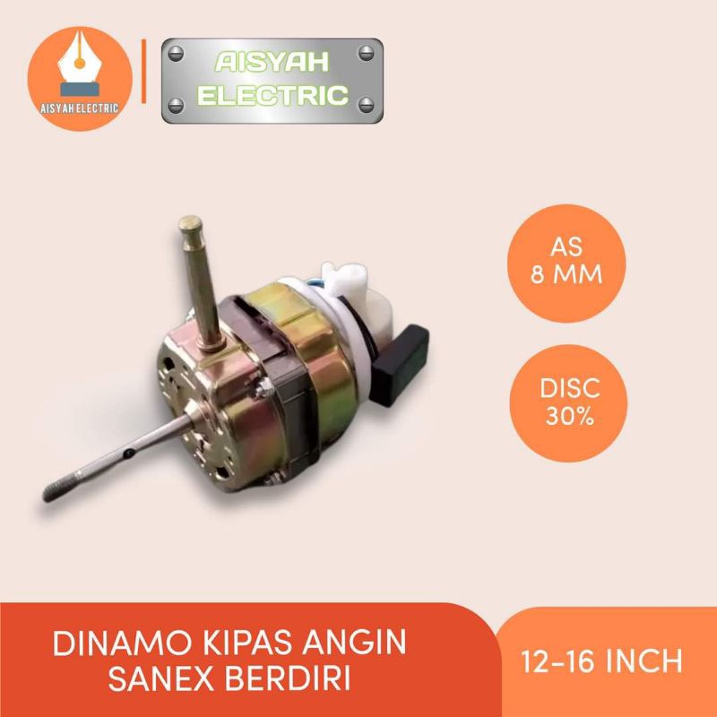 DINAMO KIPAS ANGIN SANEX BERDIRI 12-16 INCH