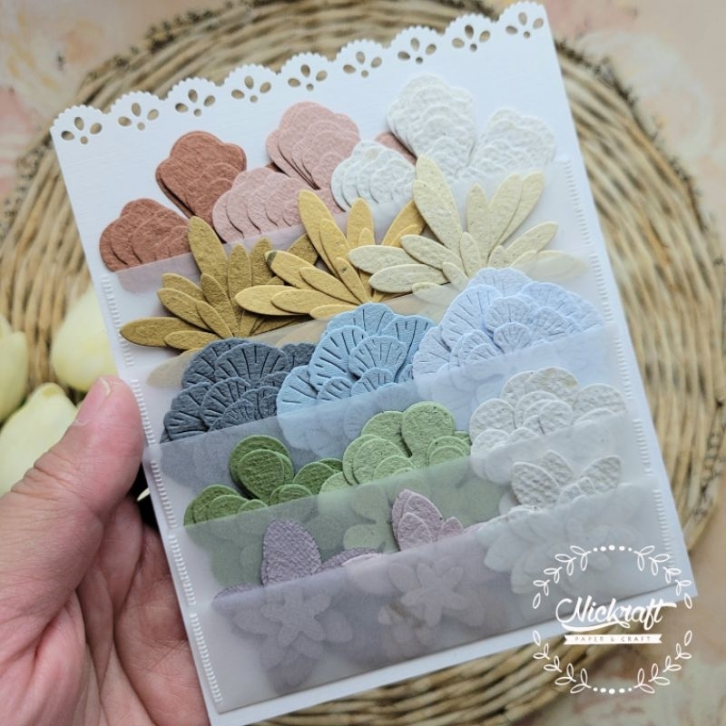 

MINI PAPER FLOWER BUNGA KERTAS KECIL UNTUK SCRAPBOOK JOURNALING CARDMAKING KERAJINAN KERTAS SET DAUR ULANG WARNA WARNI