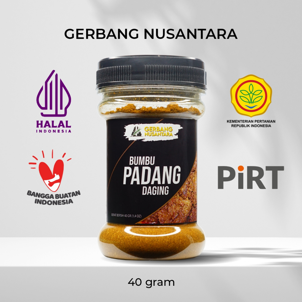 

Gerbang Nusantara Rasa Rempah Bumbu Padang Daging Rendang Sapi Instan