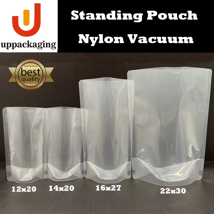 Kemasan Vacuum Liquid cairan Standing Pouch Vacuum nylon Non Ziplock Plastic Kemasan cairan liquid