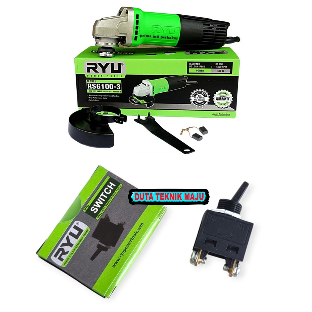 Saklar / Switch Mesin Gerinda RYU RSG 100-3 Ryu Original / Sparepart Saklar Mesin Gerinda