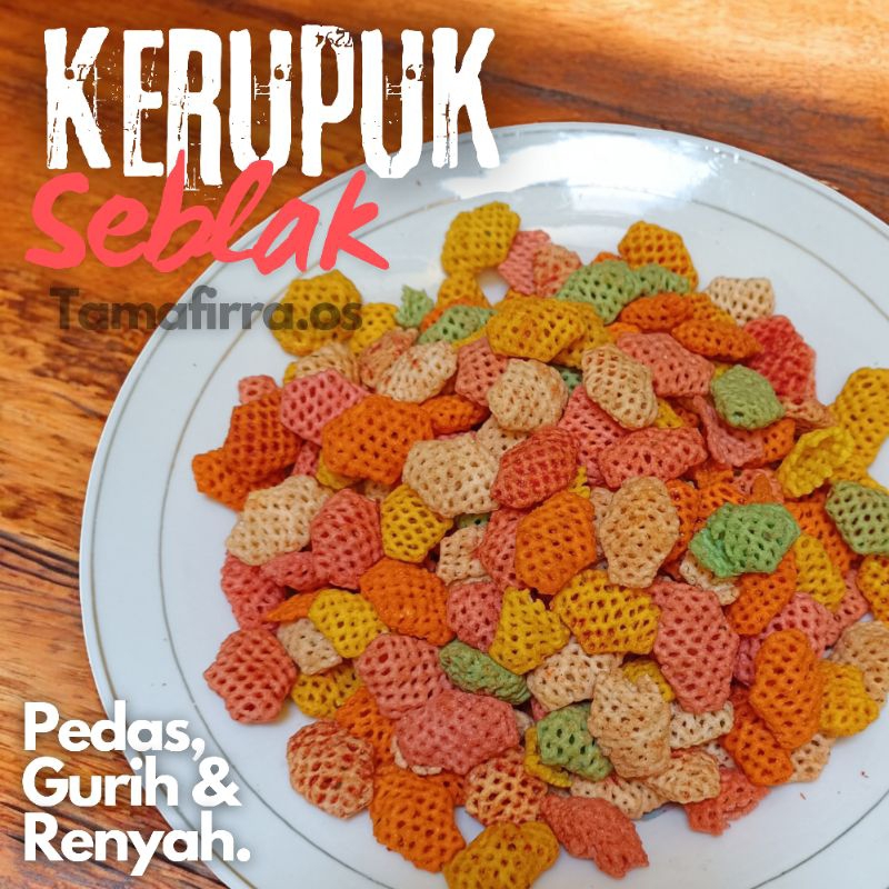 

KERUPUK SEBLAK TARO PEDAS MANTAP 250gr