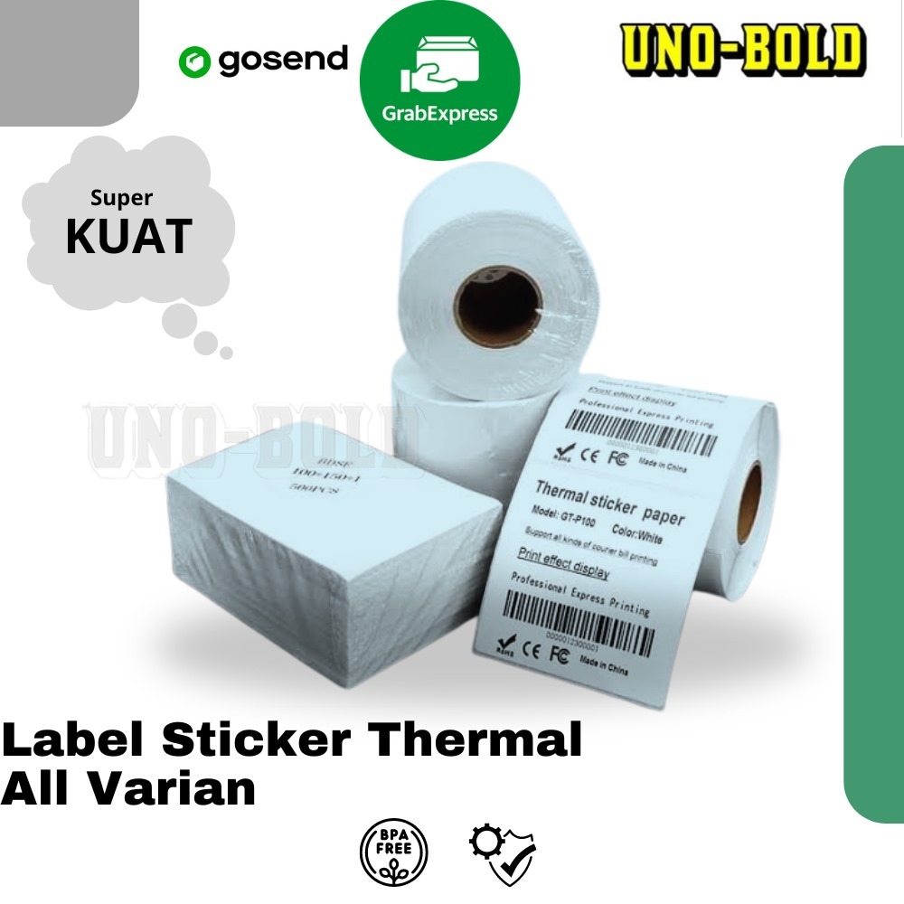 

LABEL STICKER THERMAL & CONTINOUS BERBAGAI UKURAN/KERTAS CETAK RESI