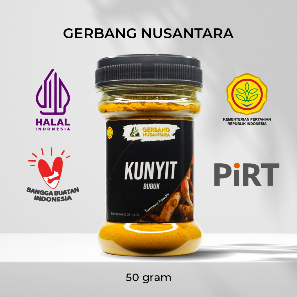 

Gerbang Rempah Nusantara Rasa Bumbu Kunyit Kunir Bubuk Asli 50g
