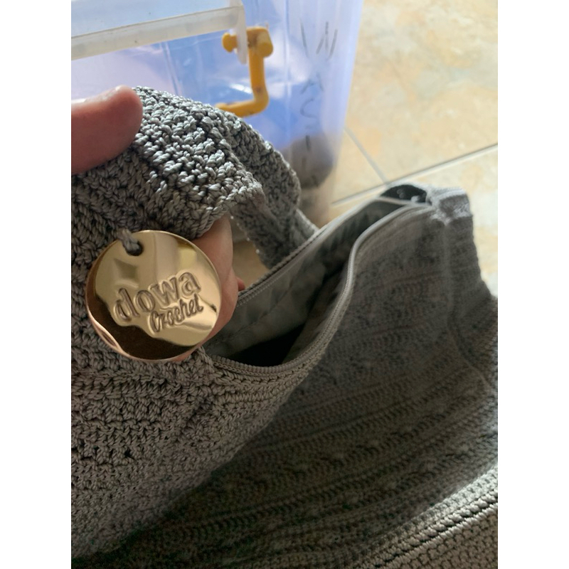 preloved tas rajut dowa original tas abu wanita