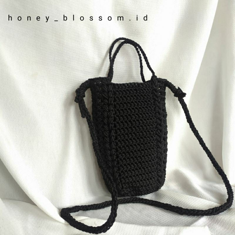 luna phone bag/tas hp rajut/sling bag rajut