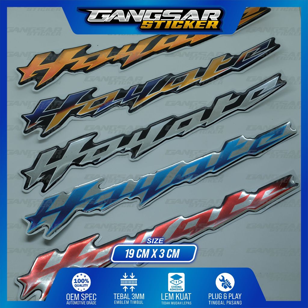 emblem timbul suzuki hayate / emblem suzuki hayate