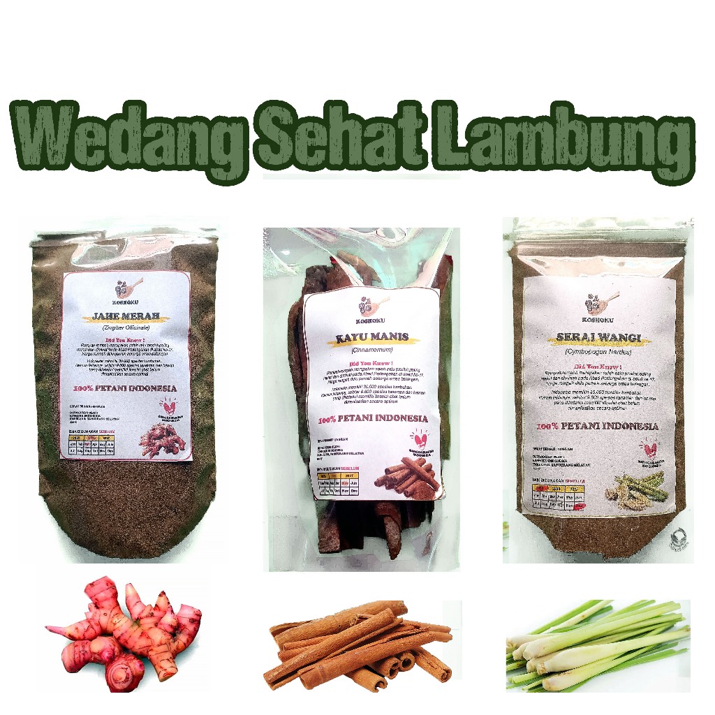 

Wedang Sehat Lambung Jahe Merah, Serai dan Kayu Manis Batang