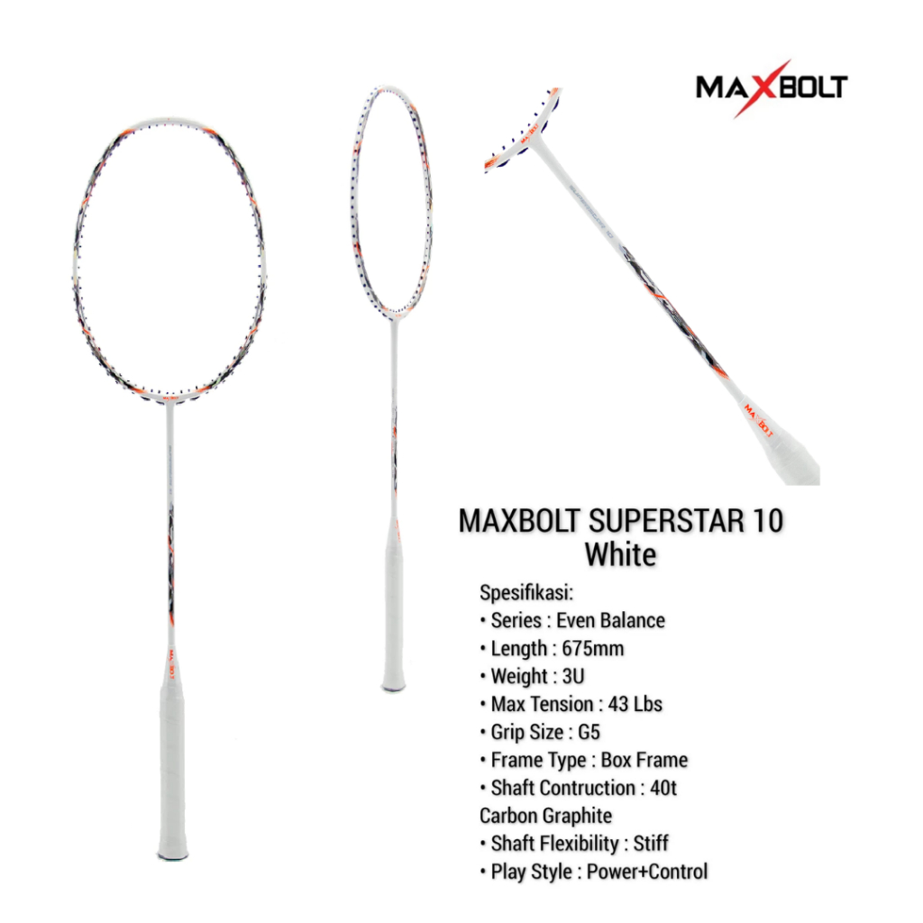 Raket Badminton Maxbolt Superstar 10