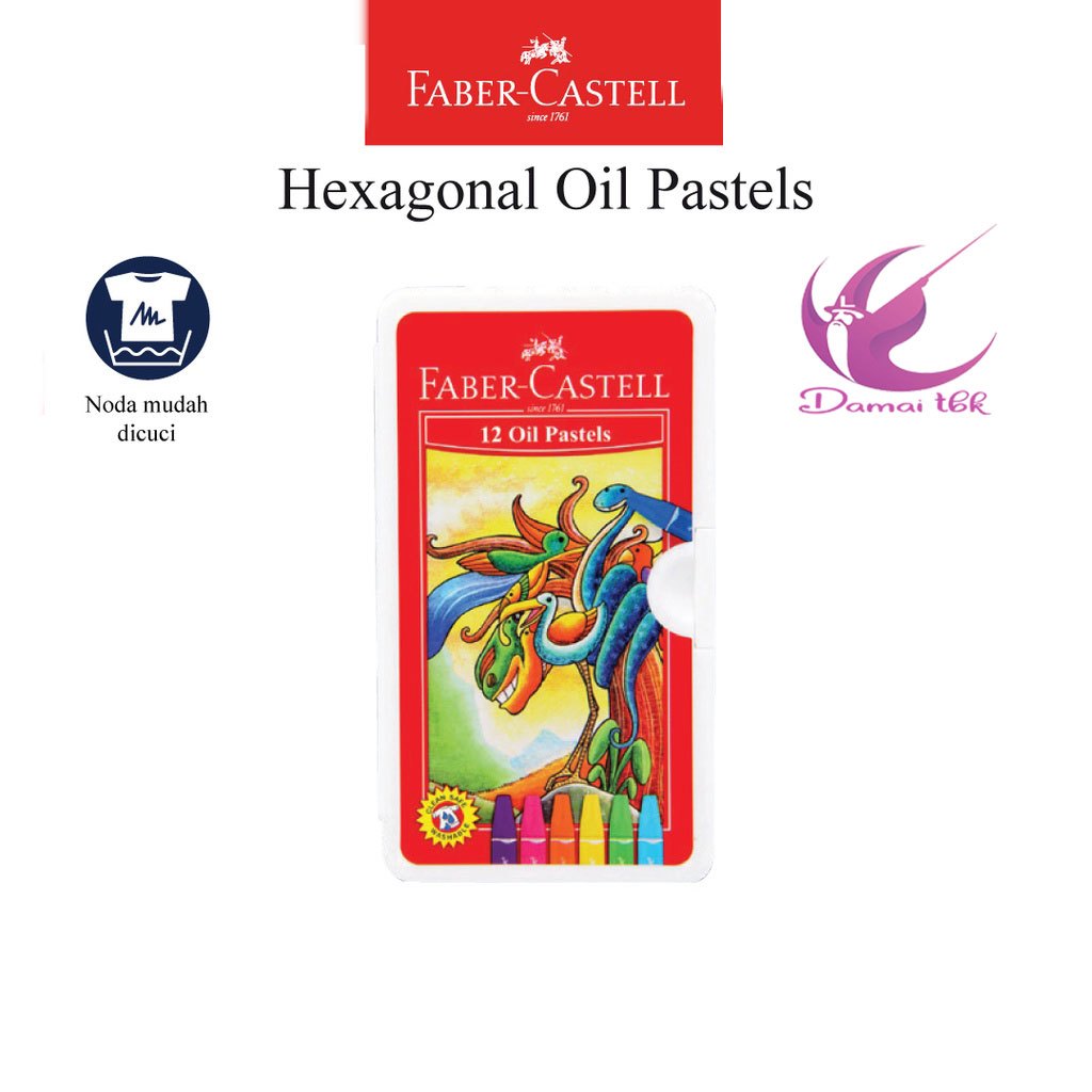 

Oil Pastel Faber Castell 12 Warna Hexagonal Case Putih