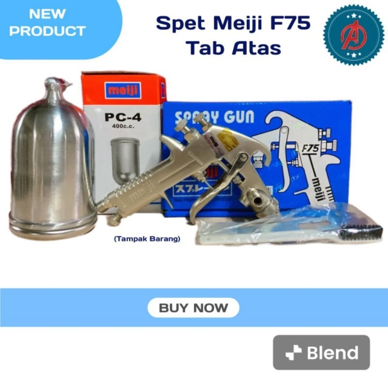 Spray Gun / Spet Cat Meiji F75 Tabung Atas