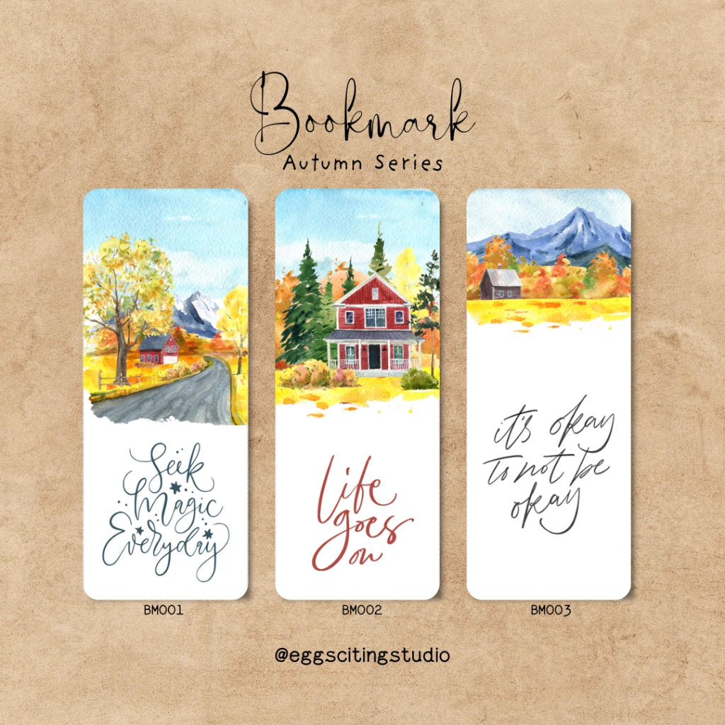 

Pembatas Buku Aesthetic Bookmark Tema Autumn/Pembatas Buku Tema Musim Gugur Aesthetic