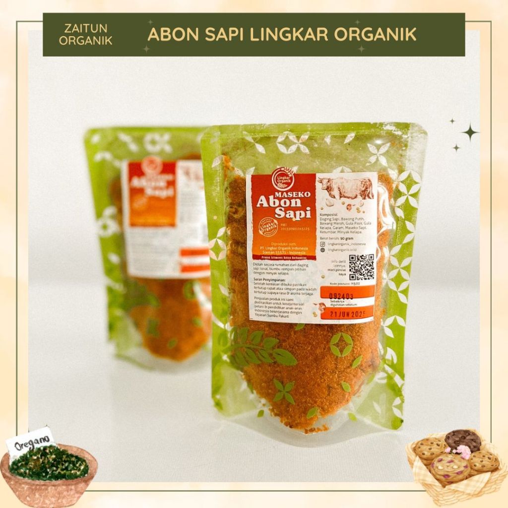 

Abon sapi lingkar organik | abon sapi homemade