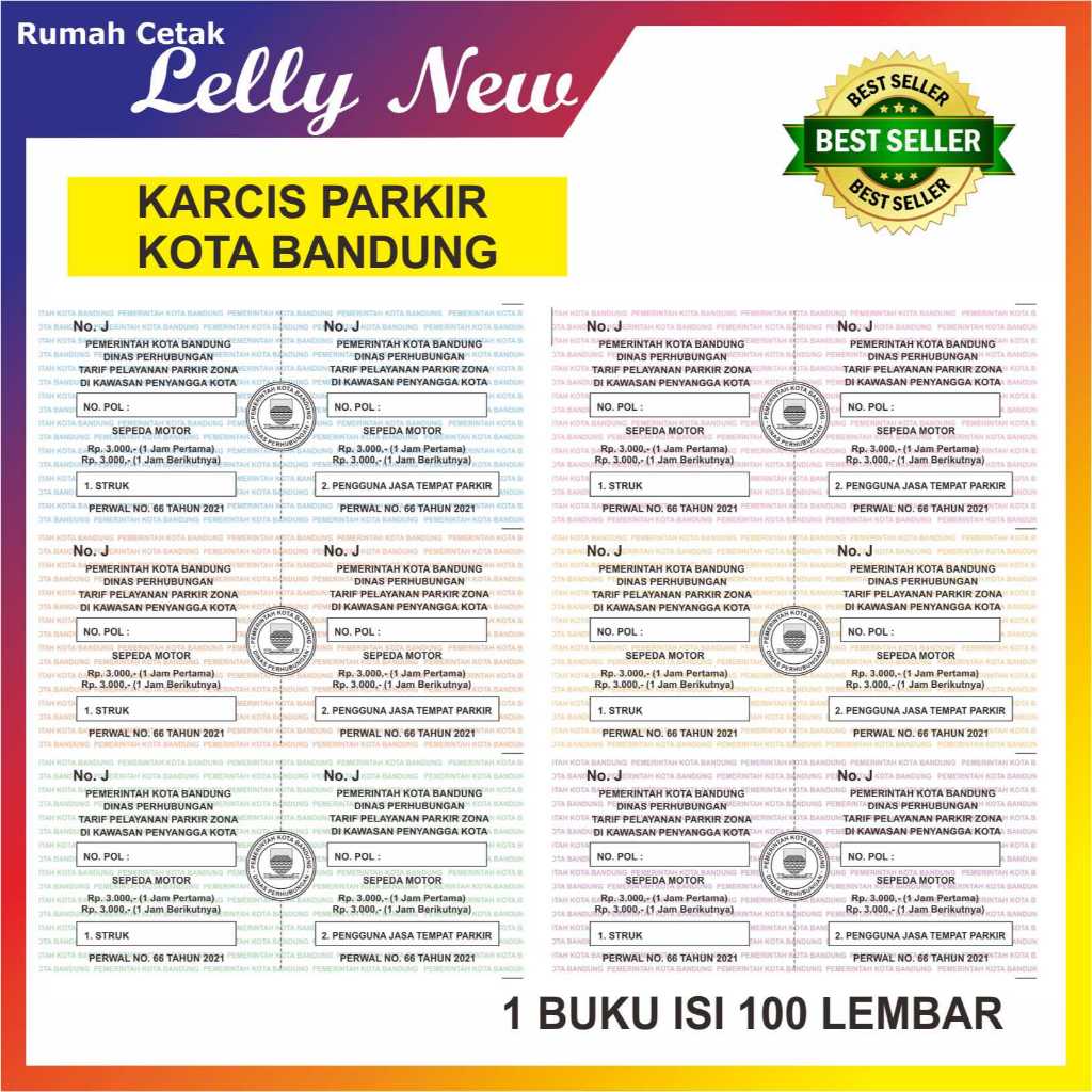

KARCIS PARKIR KOTA BANDUNG