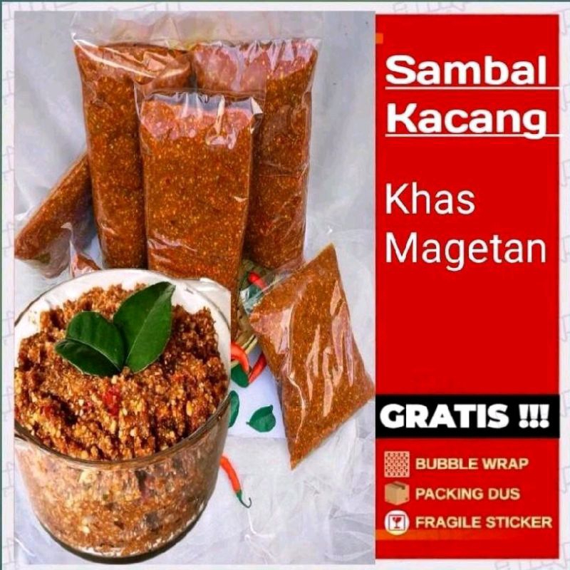 

Sambal Kacang/Sambal Pecel 1Kg Khas Magetan