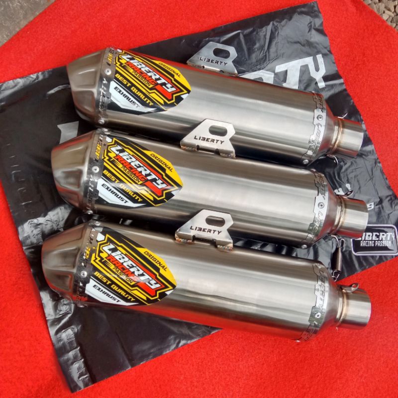 Silincer knalpot Liberty Racing Passion type Supermoto open for CRF 150l R KLX 150bf D-Tracker use 1