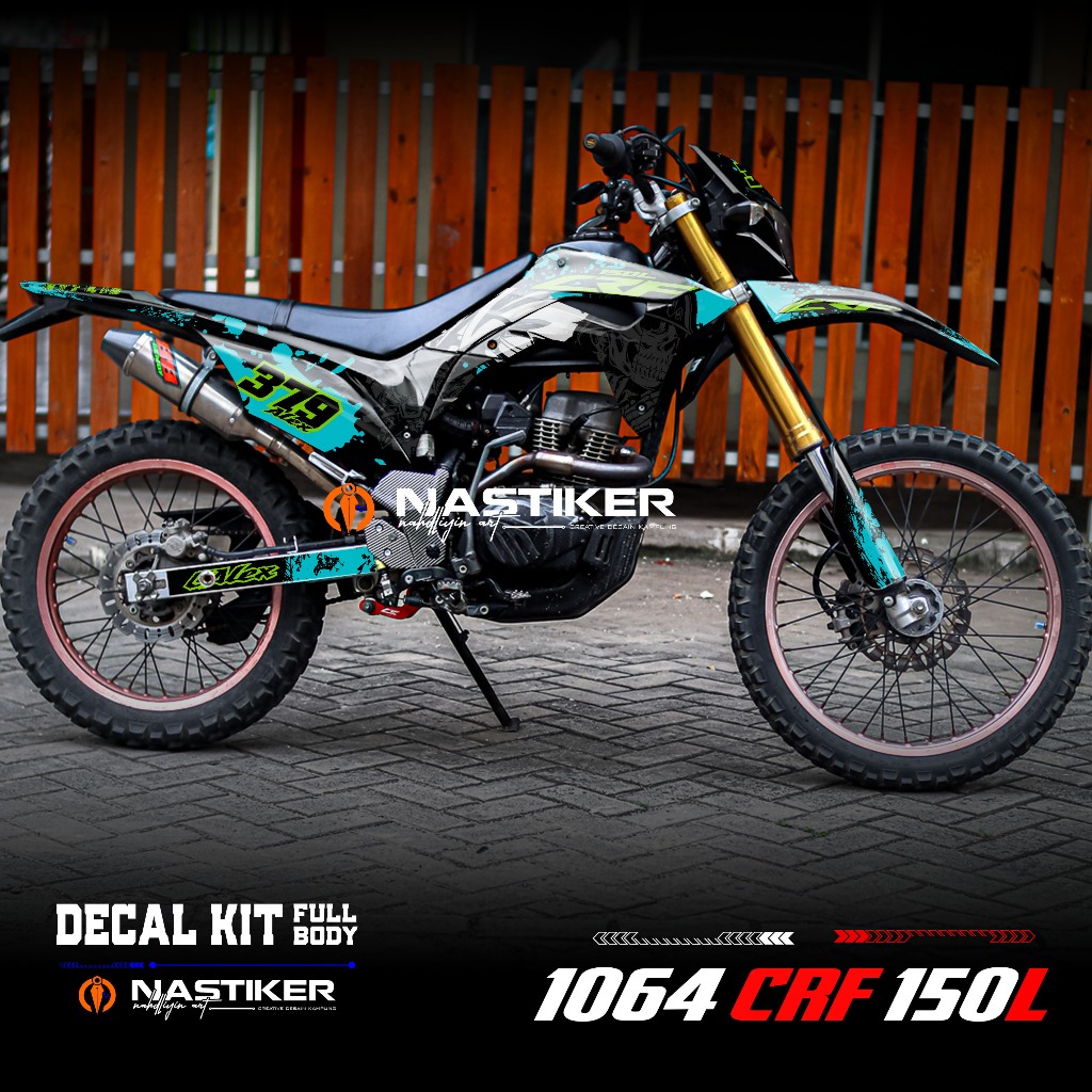 Decal custom crf 150L stiker crf fulbody abstrak bisa pakek gambar sendiri