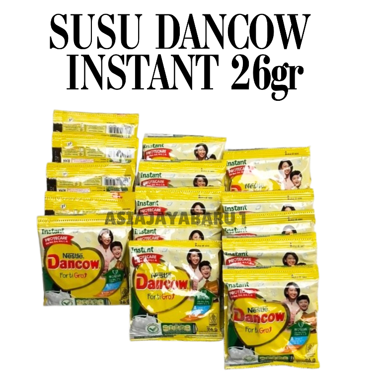 

1 RENCENG - Susu Dancow Fortigro Instant Sachet/Kemasan Bubuk Isi 10 Bungkus Netto 26gr