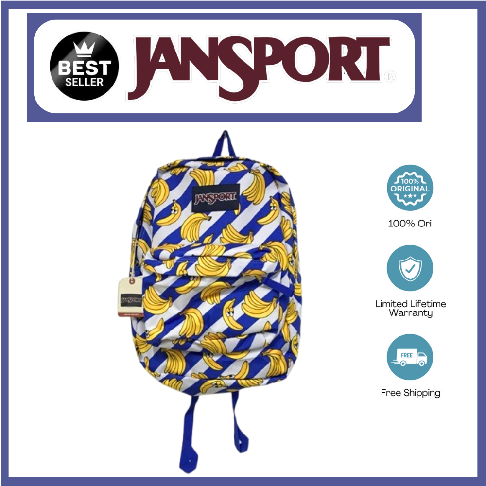 JanSport BANANA Tas Ransel LOCAL - Backpack - Daypack SuperBreak Plus Russet Red - Tas Pisang - Tas 