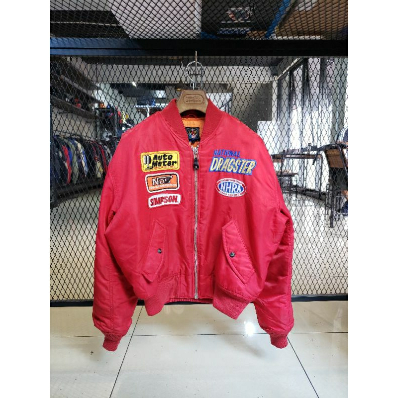 Jaket Motor Bomber | NHRA Winston Bomber | BB (90kg-110kg) | Original Bomber Jaket Riding