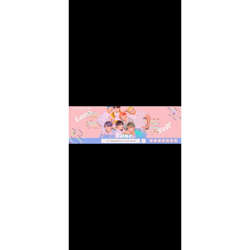 Hand banner bts