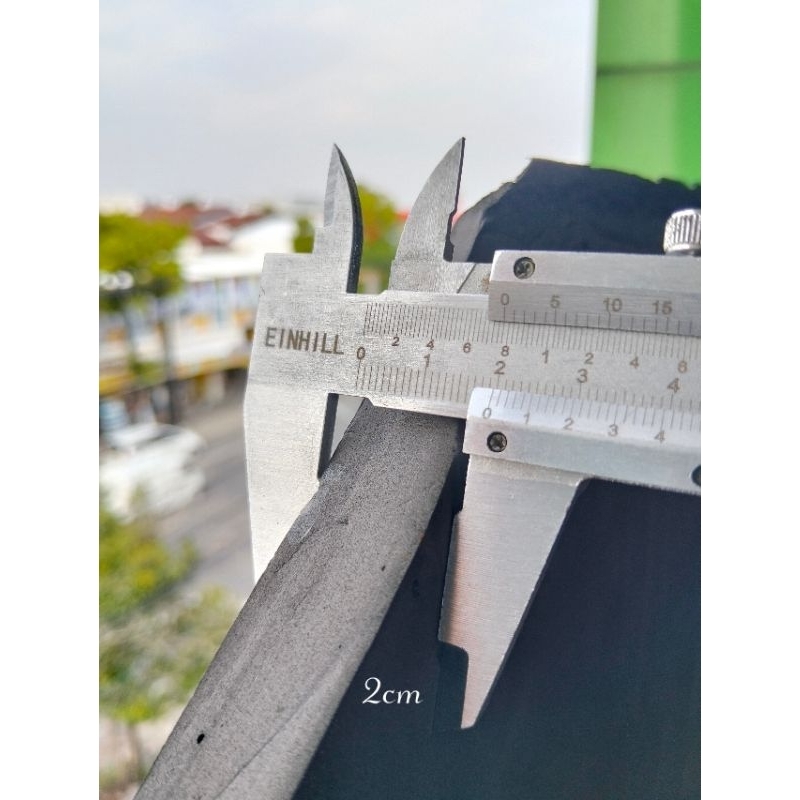Spon Ati / Spon Eva / Spon Busa Hati Hitam Tebal 2cm (225cm × 125cm)
