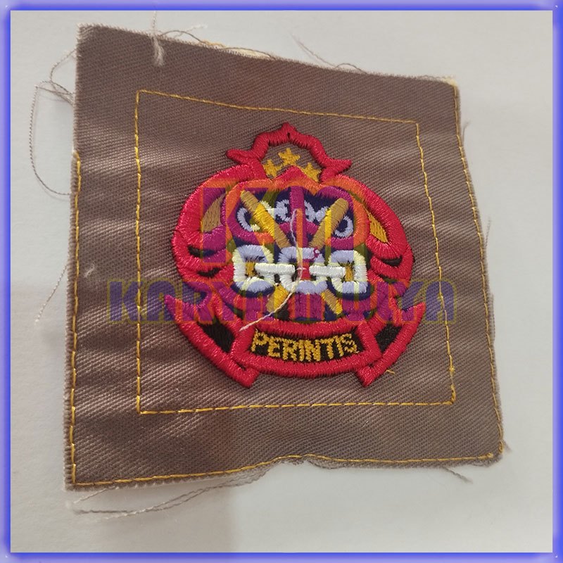 Bordir Logo Perintis Polri Bet Bordir Perintis Polri Timbul Atribut Seragam - Karya Mulya