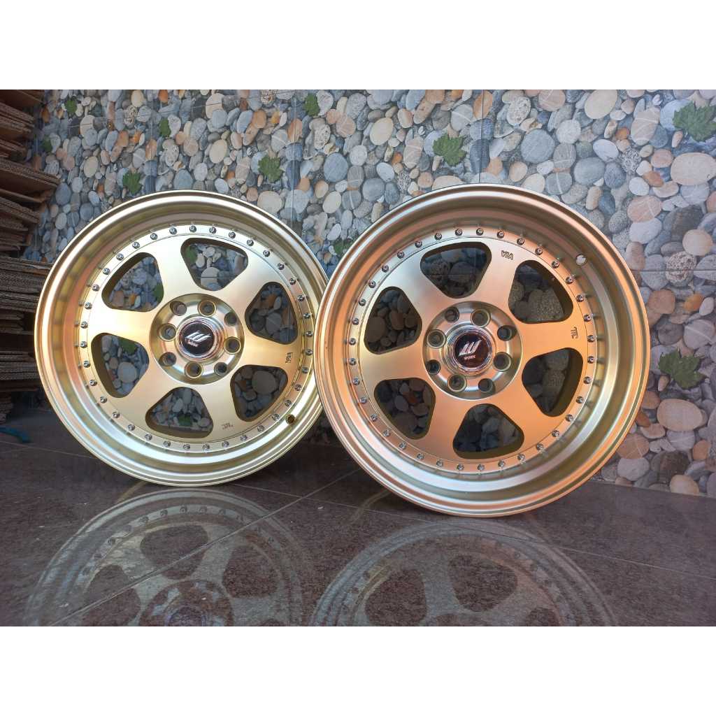 Work Meister PCD 8 x100/114 R16 Warna Gold bibir Polish