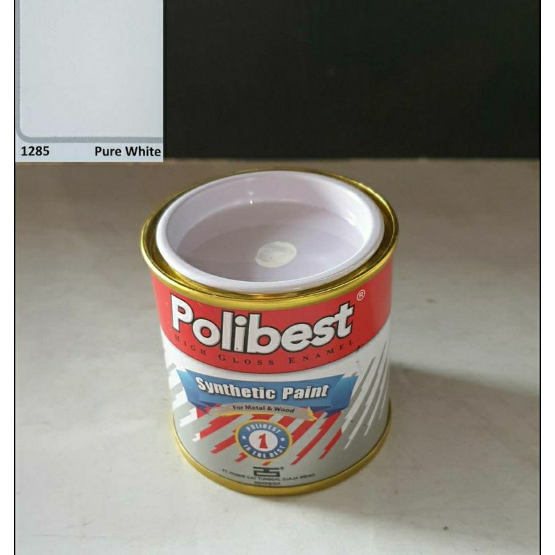 

Cat minyak warna pure white/putih semu kekuningan sedikit berat 80 gram