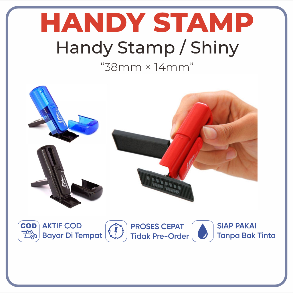 

STEMPEL CUSTOM SAKU FREE DESAIN/ SHINY HANDY STAMP/STAMPEL LIPAT 1HARI JADI SP-722