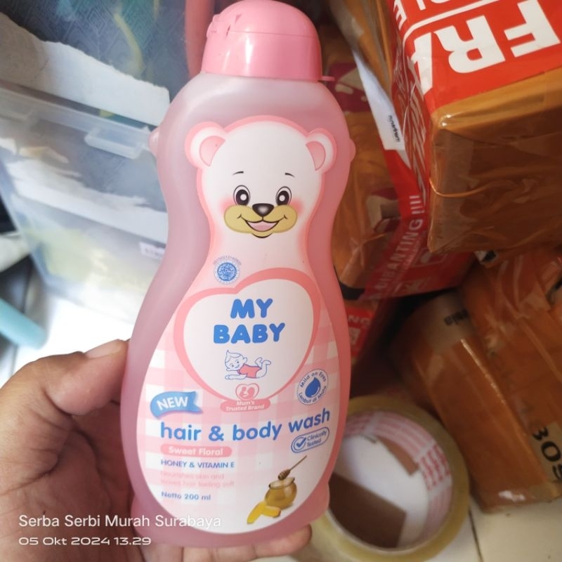 shampoo dan sabun my baby hair and body wash 200ml