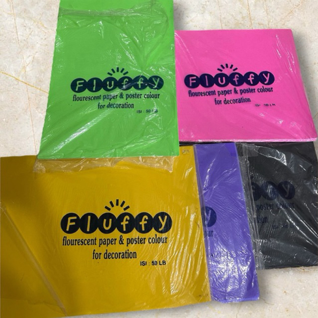 

1Pak isi 50Lembar Kertas Asturo Warna 40x60cm Karton Warna