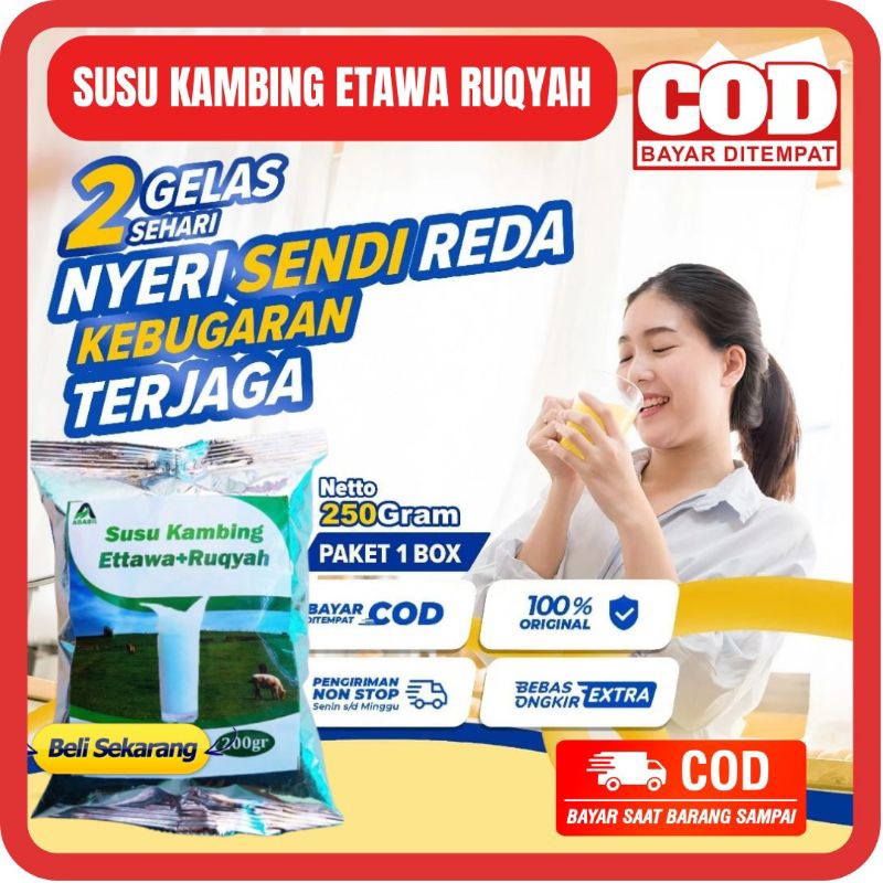 

SUSU KAMBING ETAWA RUQYAH 200 GR - SUSU KAMBING ETTAWA RUQYAH Susu Etawa Atasi Asam Urat Nyeri Sendi Pegal Linu Encok dan Rematik
