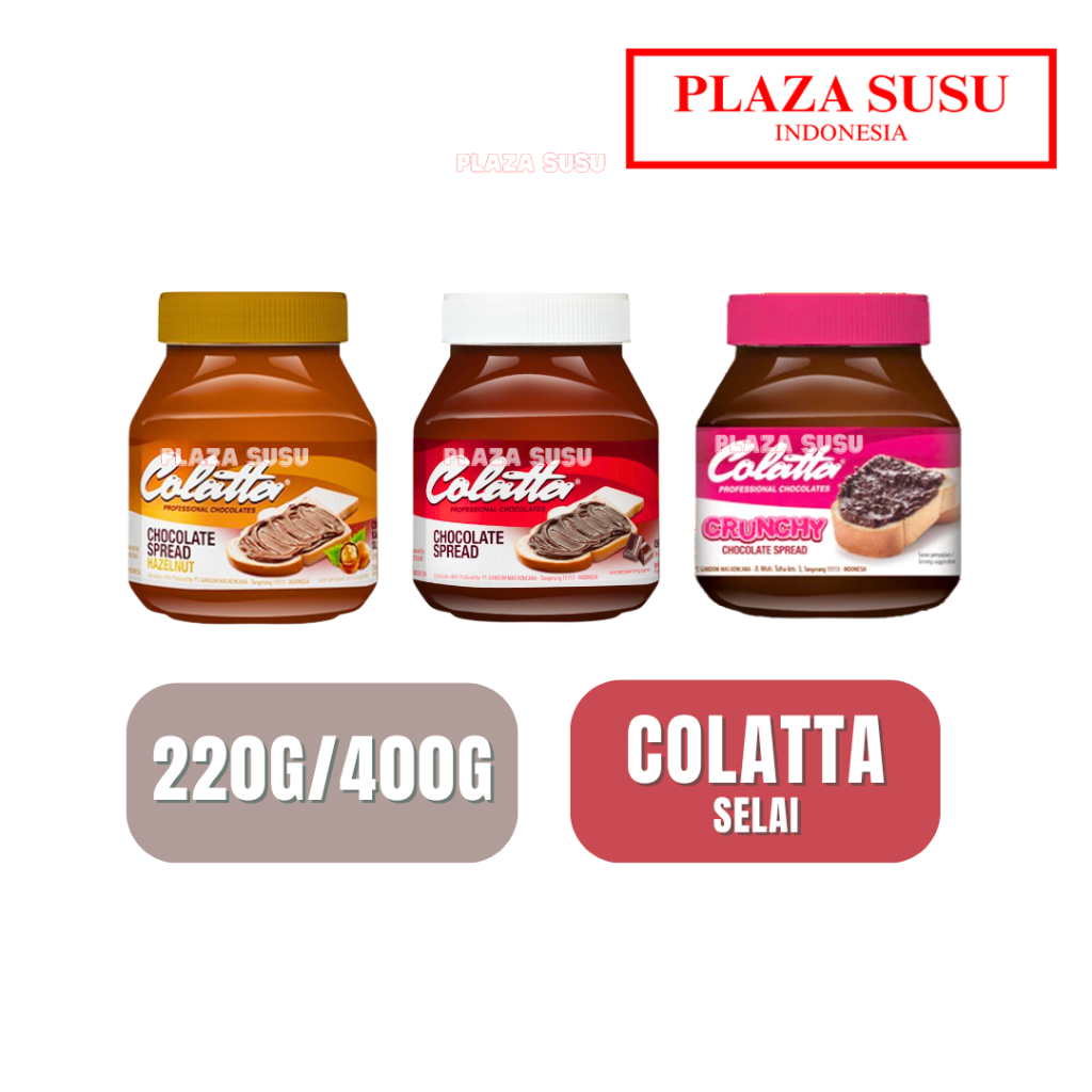 

ROTI SPREAD COLATTA CHOCO HAZELNUT COKLAT SELAI COLATTA CRUNCHY 220G/400G