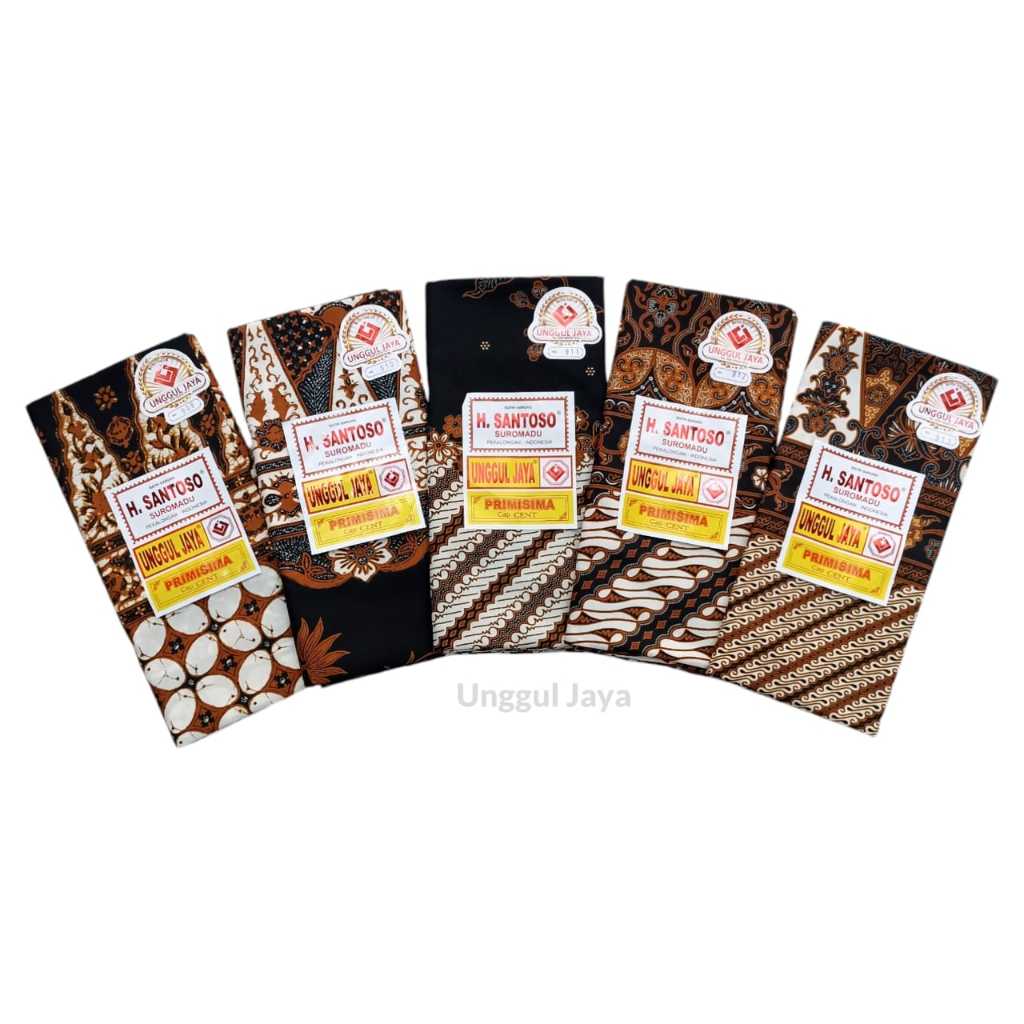 UNGGUL JAYA Sarung Batik Wanita Suromadu Primisima Cap Cent Sogan Produksi PT. Unggul Jaya Sejahtera