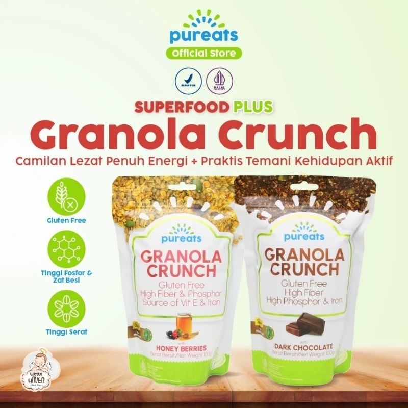 

PUREATS GRANOLA CRUNCH - ASI BOOSTER PLUS - SEREAL SARAPAN SEHAT