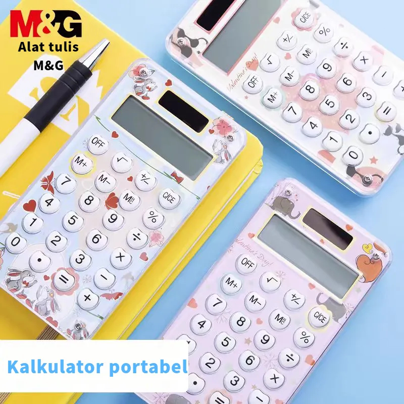 

Kalkulator portabel imut. Khusus untuk anak sekolah dasar dan akuntan. Versi dewi dengan penampilan cantik dan penuh pesona feminin. Komputer untuk ujian matematika. Mesin perhitungan 8 digit. Kecil dan multifungsi.